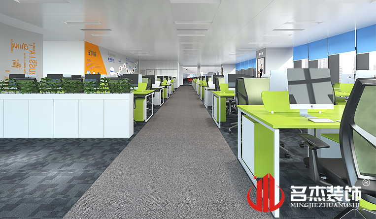 办公区域装建设计成效