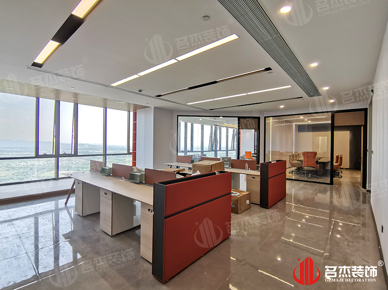 盛开办公区装建实景成效