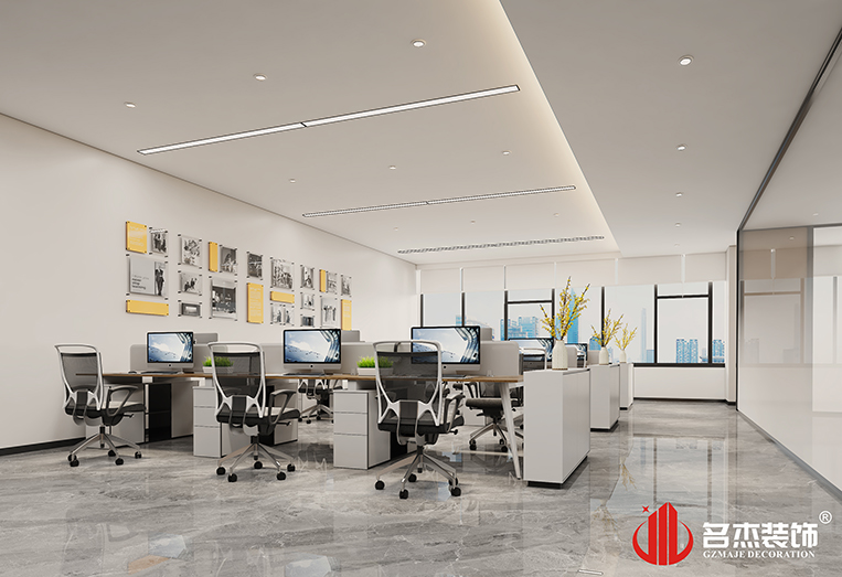 盛开办公区装建设计成效